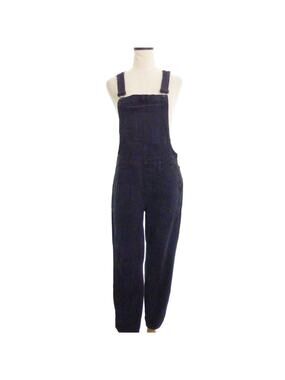 Madewell Black Denim Jean Overalls Medium Size Zip Skinny Lunar Overalls